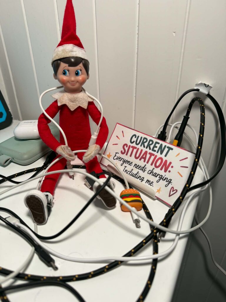Another Elf on the Shelf setup